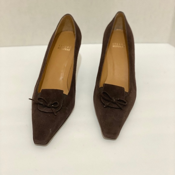 Stuart Weitzman Brown Suede Pumps - Picture 4 of 8